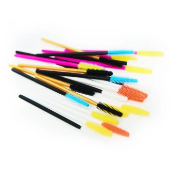 Silicone mascara wand mixed colours