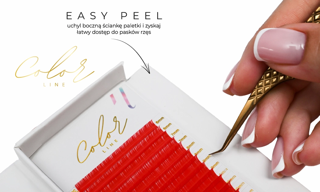 Color Line Lashes RED color_line_red_easy_peel_PL-1