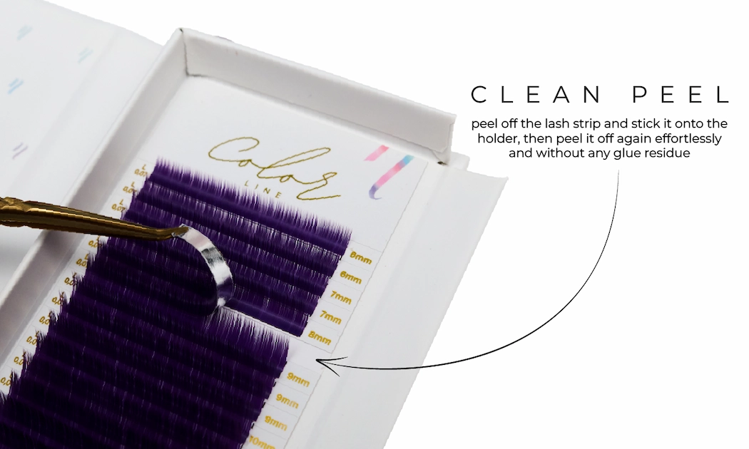 Color Line Lashes VIOLET color_line_fiolet_clean_peel_GB_1