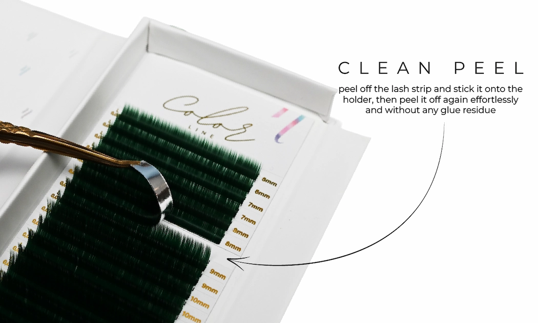 Color Line Lashes GREEN color_line_green_clean_peel_GB