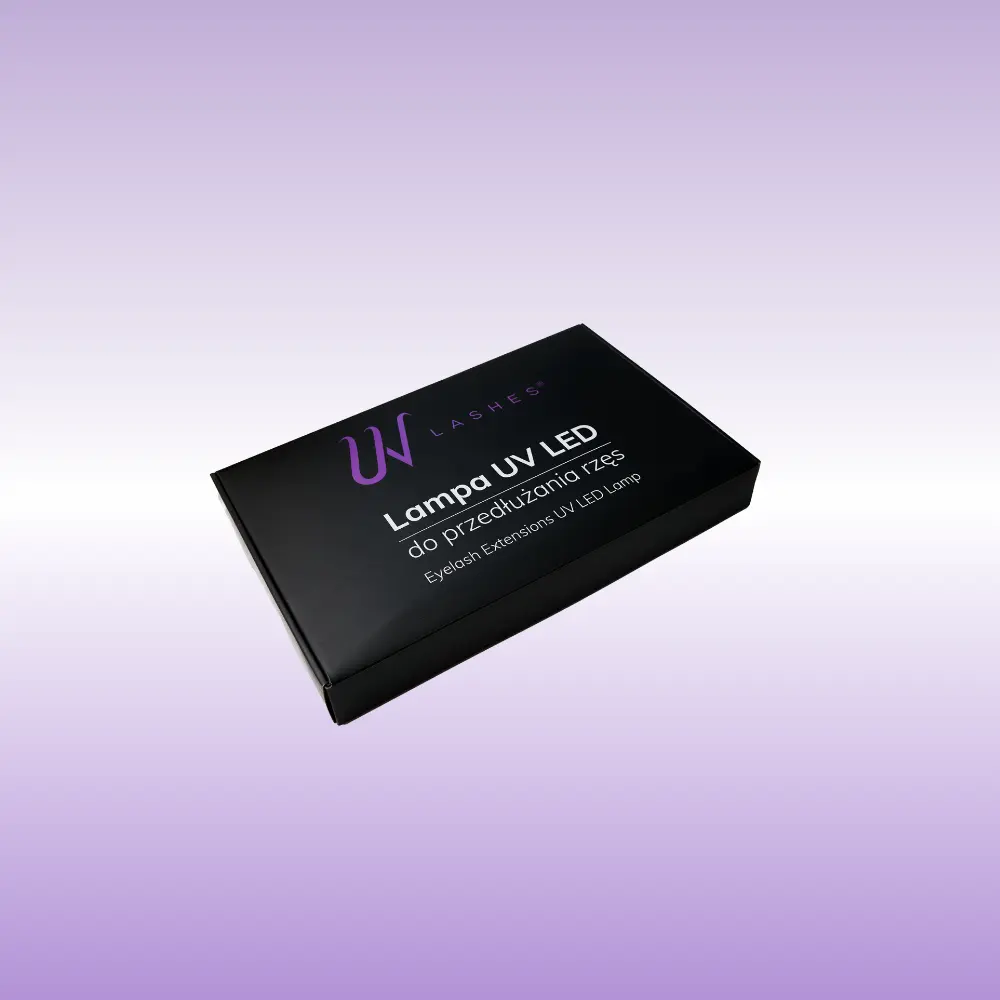 UV lash extension lamp in packaging
