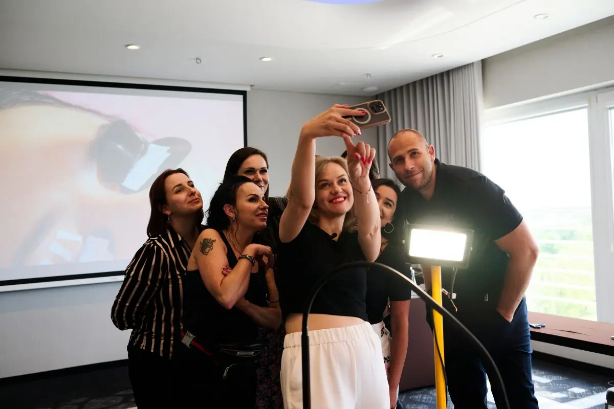 Noble Lashes Instructors at the UV lash extension course