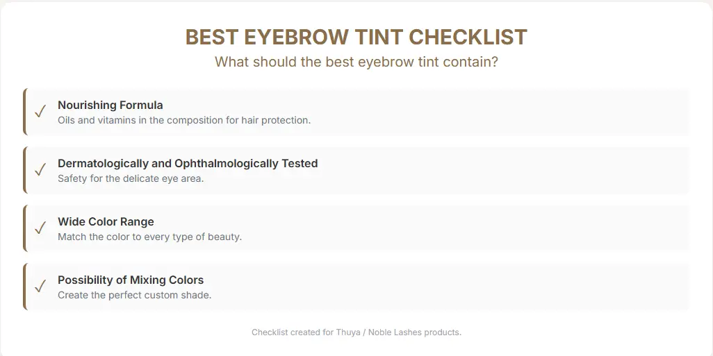 Checklista the best eyebrow dye