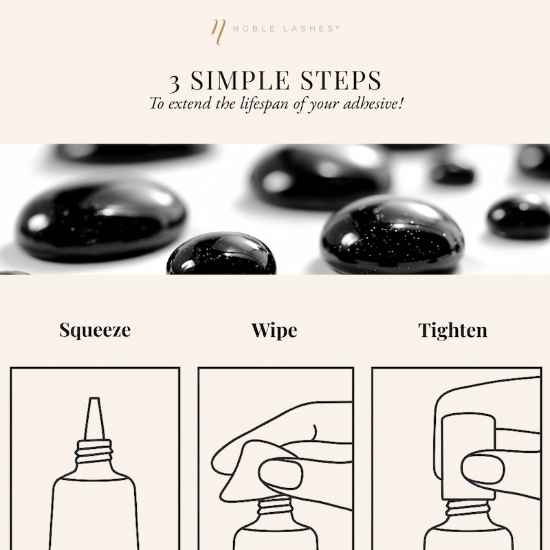 Eyelash Adhesive Storage Instructions Eyelash Adhesive Storage Instructions