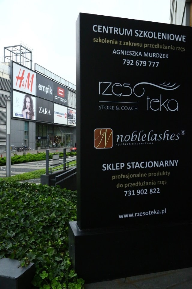 Store sign Sign in front of Galeria Kazimierz