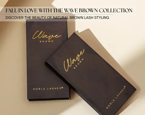 Brown lashes are back in style! Fall in love with the Wave Brown collection