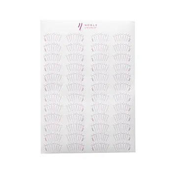 Professional Lash Map Stickers