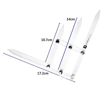 Folded ruler, rule for symmetry of eyebrows