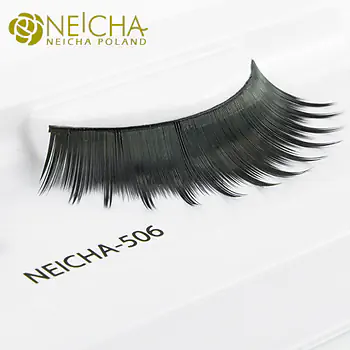 Luxurious false eyelashes on a strip