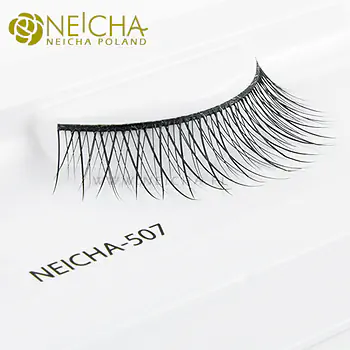 Luxurious false eyelashes on a strip