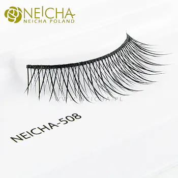 Luxurious false eyelashes on a strip