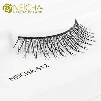 Luxurious false eyelashes on a strip
