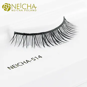 Luxurious false eyelashes on a strip