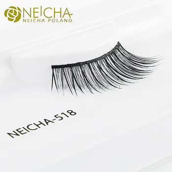 Luxurious false eyelashes on a strip