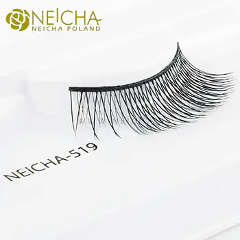 Luxurious false eyelashes on a strip