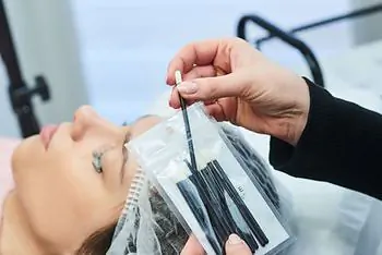 Lint free applicators eyelashes