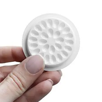 Self-adhesive base for glue drops