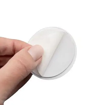 Self-adhesive base for glue drops