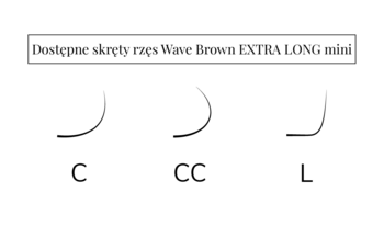 Wave Brown EXTRA LONG mini - BROWN