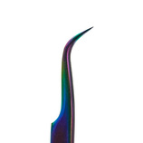 Curved rainbow Tweezer for Eyelash 1