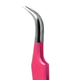 Curved Pink Tweezer for Eyelash 3