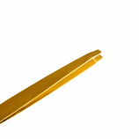 Gold tweezer with a comb for eyelashes 1