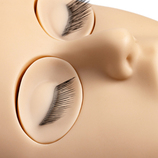 Replacement eyes with lashes for the training head 2