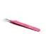 Curved Light Pink Tweezer for Eyelash