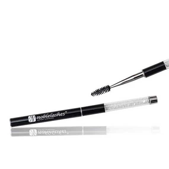 Mascara wand with crystals design
