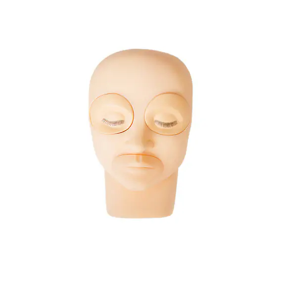 Cosmetic head for Eyelashes Stylist Training