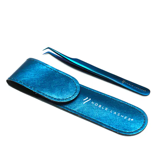 Sapphire L tweezer for eyelashes + case