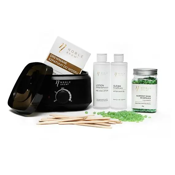 Depilation set with aloe wax 