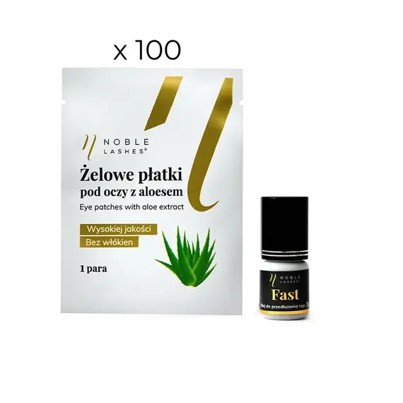 FAST Adhesive + 100 Aloe Vera-Infused Eye Pads