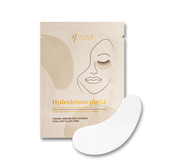 Hydrogel under-eye pads for eyelash extension treatment