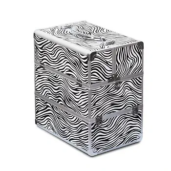 Cosmetic case in zebra print