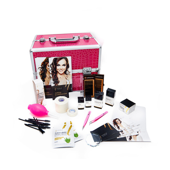 1:1 Starter Kit Volume Extensions with Pink Cosmetic Case