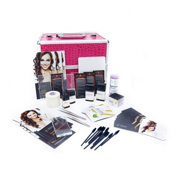Volume Starter Kit Eyelashes Extension with Pink Cosmetic Case