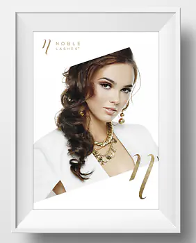 Poster Elegant with Noble Lashes logo