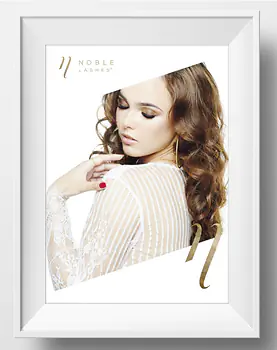 Poster Delicate with Noble Lashes logo