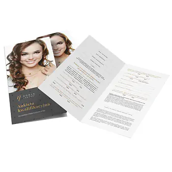 Qualifictaion questionnaire for the eyelash extension procedure 100 pcs polish