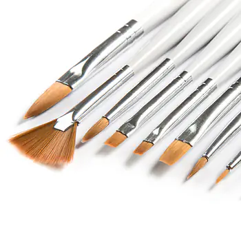 Nail art brushes - 9 shapes
