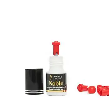 Adhesive needle for glue protection