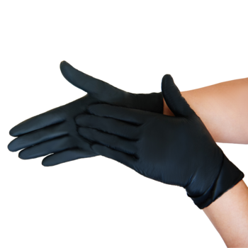 Black Nitrile Disposable Gloves, 100 pcs