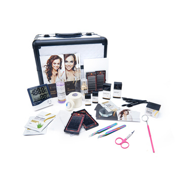 Premium Starter Kit Eyelash Extension with White Cosmetic Case