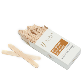 Wooden wax spatulas - wide