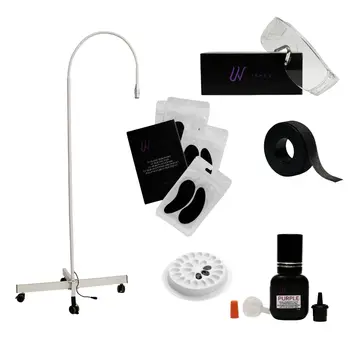 Starter Kit for UV Eyelash Extensions – with White Lamp