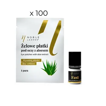 FAST Adhesive + 100 Aloe Vera-Infused Eye Pads