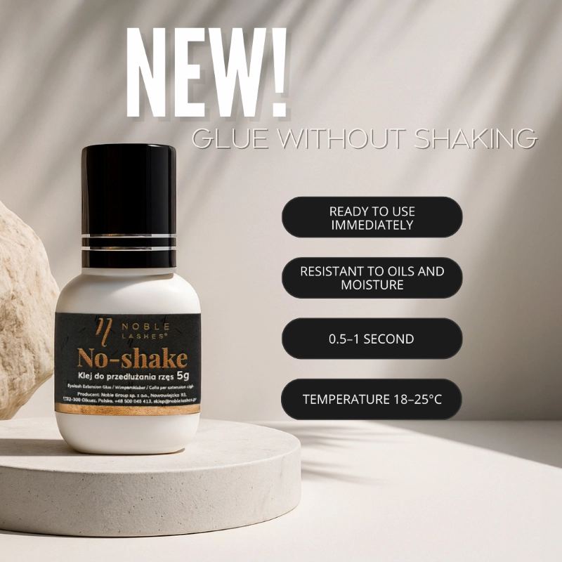No-Shake Glue lash adhesive with no shaking
