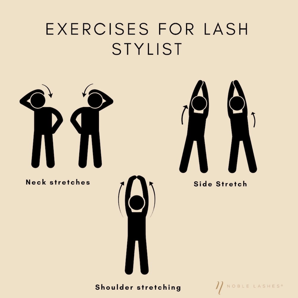 Excercises for lash artist 