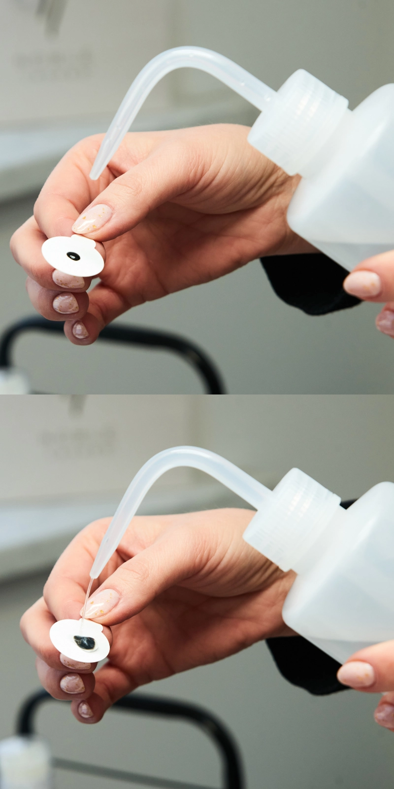 Neutralizing lash glue drop